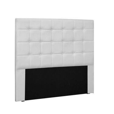 Imagem de Cabeceira Verona Cama Box King 195 Cm Corino Branco