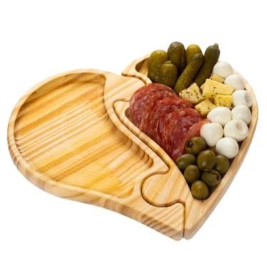 Imagem de Petisqueira Coração 2 Divisórias Em Madeira Pinus Petiscos