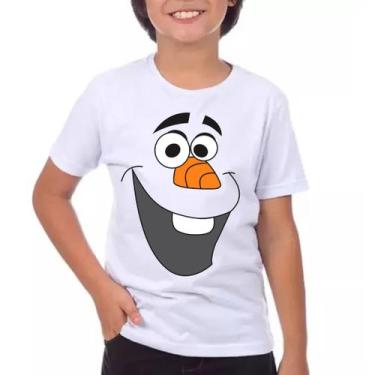 Imagem de Camiseta Infantil Olaf Frozen Disney Elza Ana Modelo 1 - King Of Print