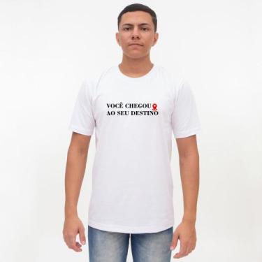 Imagem de Camiseta Básica 100% Algodão Estampada - Destino - P M G Gg - D'lujo