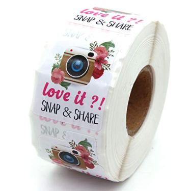 Imagem de Small Shop Stickers, Small Business,Thank You Sticker, Packaging Sticker (Camera Retro)