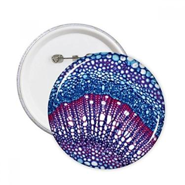 Imagem de Plant Science Cell Padrão Microcósmico Pinos Redondos Emblema Botão Decoração Acessório 5 peças