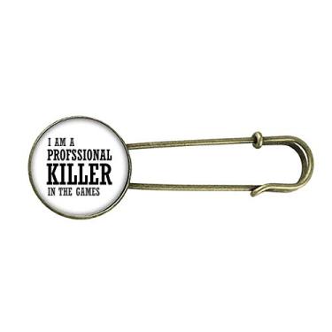 Imagem de Broche profissional Killer Games Art Déco Presente Moda Retrô Metal Broche Pin Clip Joias