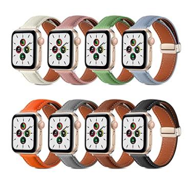 Kit 5 Pulseiras de silicone esportivas compatíveis com Apple Watch de 45mm  44mm, 42mm, 41mm 40mm, 38mm compatíveis com iWatch Series 8/7/6/5/4/3/2/1  em Promoção na Americanas
