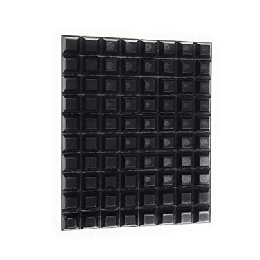 Imagem de 3M Bumpon SJ5018 Almofada espaçadora preta - Para-choques em forma quadrada - 1,27 cm de largura x 0,60 cm de altura - 67380 [O preço é por embalagem]
