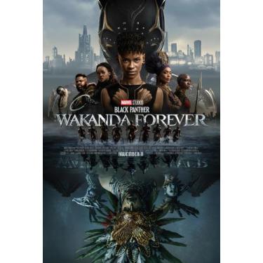 Imagem de Poster Cartaz Pantera Negra Wakanda Para Sempre A - Pop Arte Poster