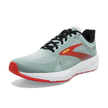 Imagem de Brooks Tênis de corrida masculino Launch 9 Neutral, Azul surf/preto/tomate cereja, 43