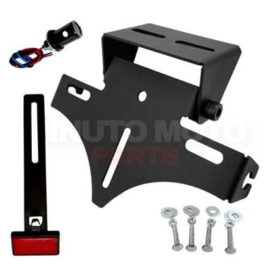 Imagem de Eliminador Rabeta Universal Suporte Placa Articulado Adaptável Para Motos