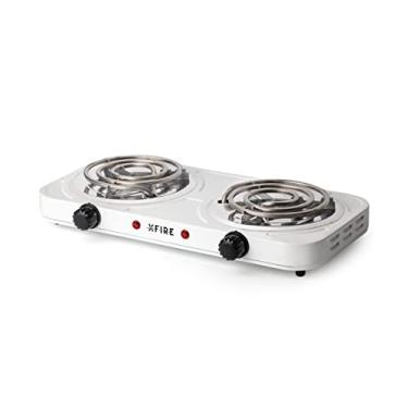 Imagem de Fogareiro Elétrico Portátil Duplo 2 Bocas 2000 Watts Xfire 127V (Branco)