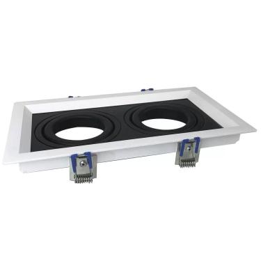 Imagem de Spot Embutido Recuado II Duplo P/2 PAR20 Branco/Preto IN50332BTPT - NewLine