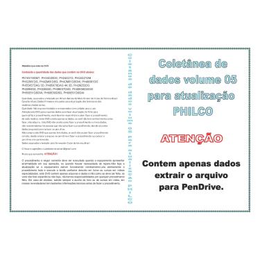 Imagem de DVD Coletânea de dados volume 05 para atualização PHILCO