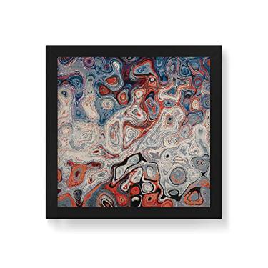 Imagem de Arte Maníacos Quadro Decorativo em Madeira Óleo Color - 30x30cm (Moldura caixa em laca preta)