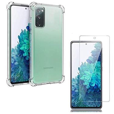 Imagem de Capa Transparente Anti Quedas Galaxy S20 Fe + Película Gel Flexível