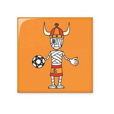 Imagem de Pedra adorna de tijolo vitrificado de tijolo vitrificado com desenho de múmia