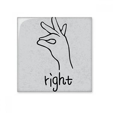 Imagem de Pedra adorna de tijolo vitrificado com padrão de gesto personalizado preto