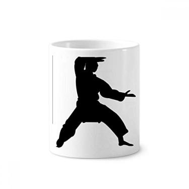 Imagem de China Martial Art Shaolin Kung Fu suporte de caneta escova de dentes caneca suporte de cerâmica copo lápis