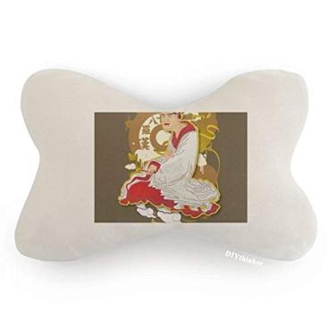 Imagem de DIYthinker Almofada para decoração de pescoço Culture Eighteen Arhats