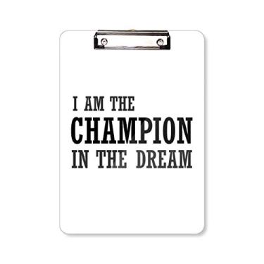 Imagem de Placa de apoio para prancheta I Am The Best One in The Dream A4
