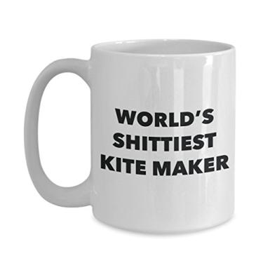 Imagem de Caneca de café Kite Maker – Criador de pipas mais do mundo – Presentes para fazer pipas – Ideia divertida de presente de aniversário