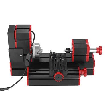 Imagem de Chusui Mini Torno 9 em 1 DIY Multi-funcional Motorized Transformer Multiuso Máquina Jigsaw Sander Driller Torno de metal plástico Torno de madeira Furadeira Lixar Torneamento Fresamento Serrar máqu QL