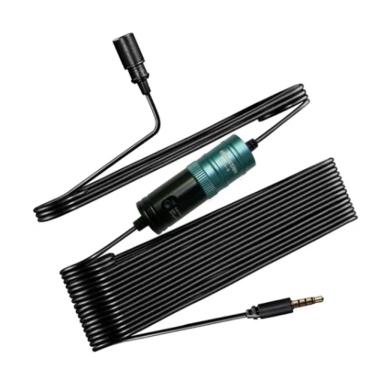 Imagem de Microfone Lapela Celular Profissional Stereo P3 C/cabo 6mts