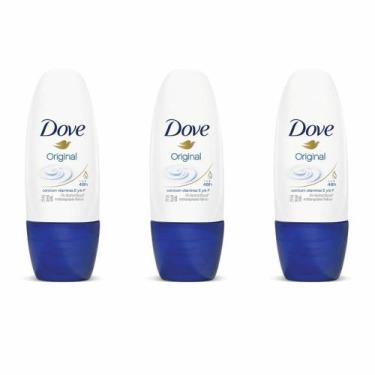 Imagem de Kit C/03 Dove Original Desodorante Antitranspirante Rollon 30ml