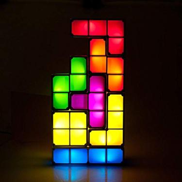 Imagem de Luminária Criativa em formato de Tetris Luminária Criativa Tetris