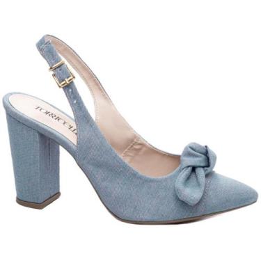 Imagem de Sapato Scarpin Azul Torricella Modelo 9200-108B