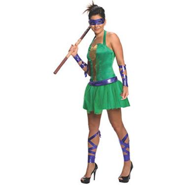 Imagem de Secret Wishes Fantasia feminina de Donatello das Tartarugas Ninja com mochila, Conforme mostrado., XP