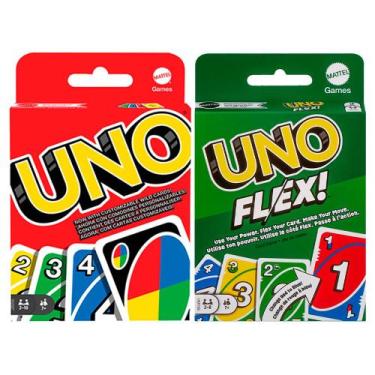 Imagem de Jogos De Cartas Uno + Uno Flex  Mattel