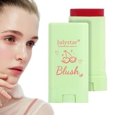 Imagem de Bastão de blush para maquiagem - Stick Blush para bochechas - Uso o dia todo à prova d'água, altamente pigmentado para o rosto, blush bálsamo fosco para bochechas, sobrancelha, contorno de Thaely