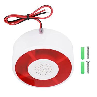 Imagem de Sirene De Luz De Advertência Led Dc 12v, Sirene De Luz De Alarme De Segurança, Aviso De Sinal Estroboscópico De Alarme Com Fio Sensor De Movimento Lâmpada Piscante