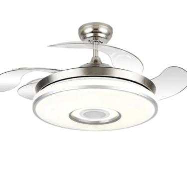 Imagem de Ventilador de teto Bivolt Retrátil com som e bluetooth