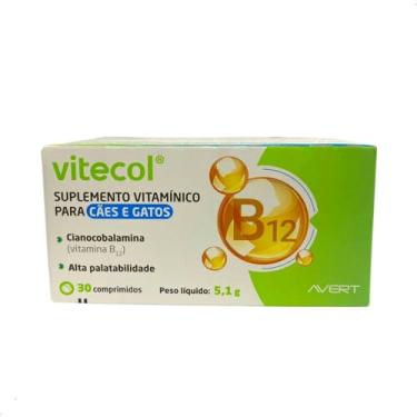 Imagem de VITECOL SUPLEMENTO VITAMINICO CAES E GATOS 30 COMPRIMIDOS