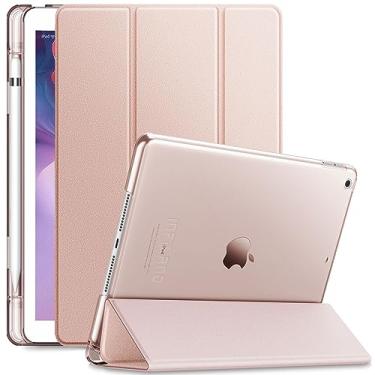 Imagem de Capa INFiLAND Transparente Séries iPad 9 10.2 pol (2021) A2602 A2603 c/Função Wake Sleep e Suporte Caneta Cor:Rosa