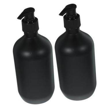 Imagem de OUNONA 2 Unidades garrafa de bomba de sabão dispensador de vidro recarregável distribuidor de cartas v plastic pet líquido recipiente engarrafado xampu viagem frasco de loção