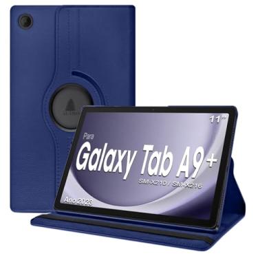 Imagem de Capa Giratória 360 Flip Para Tablet Samsung Galaxy Tab A9 Plus SM-X216 SM-X210 + Enterprise Edition 11 Polegadas - Alamo (Azul)