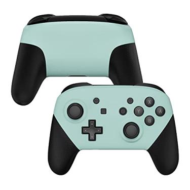 Imagem de eXtremeRate Light Cyan Faceplate and Backplate for Nintendo Switch Pro Controller, DIY Replacement Shell Housing Case for Nintendo Switch Pro - Controller NOT Included