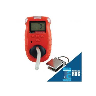 Imagem de Explosímetro Digital Metano Faixa 0 A 100% Lel Armazenamento Dados Exp-1000 Portátil Estojo Certificado Calibração Rbc