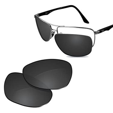 Imagem de Glintbay Lentes de óculos de sol de substituição 100% precisas para RayBan RB3506 64 mm - preto avançado polarizado