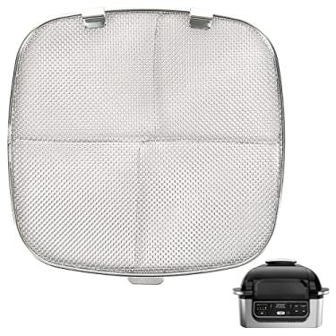 Imagem de BYKITCHEN Protetor contra respingos de aço inoxidável para Ninja Foodi AG301, acessórios de fritadeira a ar para churrasqueira interna Ninja Foodi 5 em 1, peças de reposição para Ninja Foodi AG300,