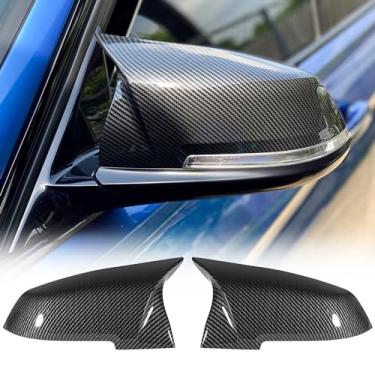 Imagem de ACLONG Tampas de proteção de espelho de fibra de carbono, capas de espelho lateral retrovisor compatíveis com BMW F20 F21 F22 F30 F31 F32 F36 F87 E84 GT 3GT X1 M2 M3-1 par
