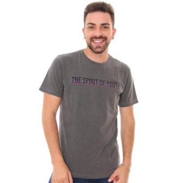 Imagem de Camiseta Calvin Klein Jeans Masculina Spirit Youth Grafite-Masculino