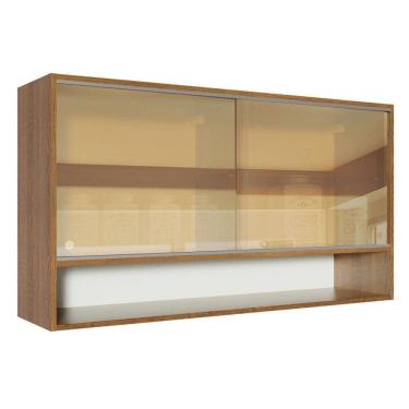 Imagem de Aéreo Glamy 2 Portas de Correr Vidro e 1 Nicho Rustic Madesa
