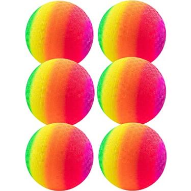 Imagem de Bolas de parque premium de 21,5 cm, melhor bola de Kickball para crianças e adultos – Tamanho oficial para Dodge Ball, Handebol, Jogo Quadrado, Acampamentos, Piquenique, Igreja e Escola + Bolsa de Malha e Bomba Grátis (pacote com 24)