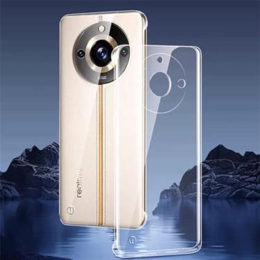 Imagem de Capa traseira rígida transparente fina sem moldura para Realme 11 Pro Plus para Realme11 Pro Pro Plus 5G capas de telefone à prova de choque, transparente, para Realme 11 Pro