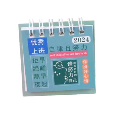 Imagem de 4 peças - Mini calendário mensal minimalista criativo para alunos autodisciplina check-in livro -C