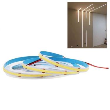 Imagem de Fita LED COB 4000K 12v 5 Metros IP20 18w Teto Rebaixado Perfil Gesso Sanca Residencial...