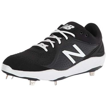 Imagem de New Balance Fresh Foam 3000 V5 Tênis de beisebol masculino de metal, Preto/branco, 37