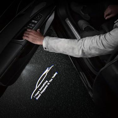 Imagem de 2 peças de logotipo de luzes de porta compatíveis com RX200t RX300 RX350 RX350h RX450h RX500h 2015-presente, lâmpadas de projeção LED Ghost Shadow Welcome Puddle (Hope, RX 2015-presente)